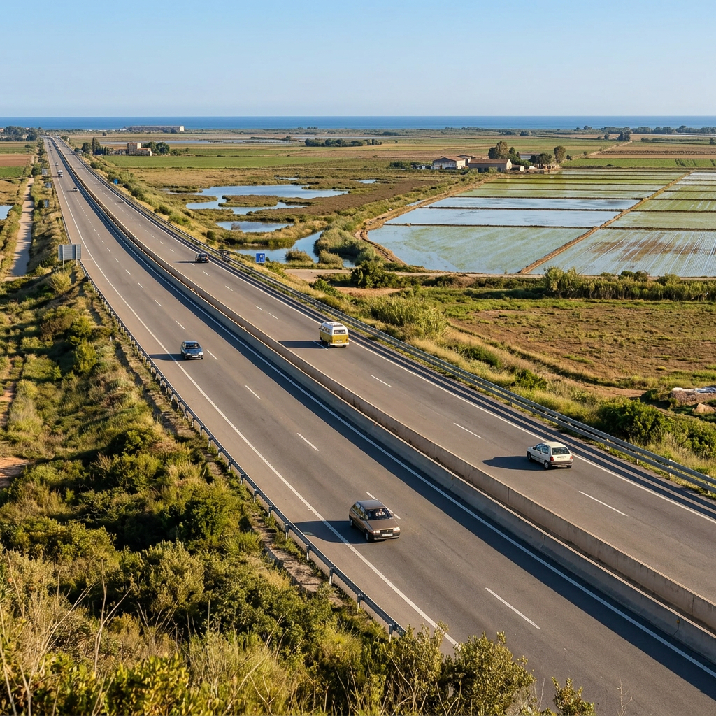 La AP-7: a medio camino entre Barcelona y Valencia