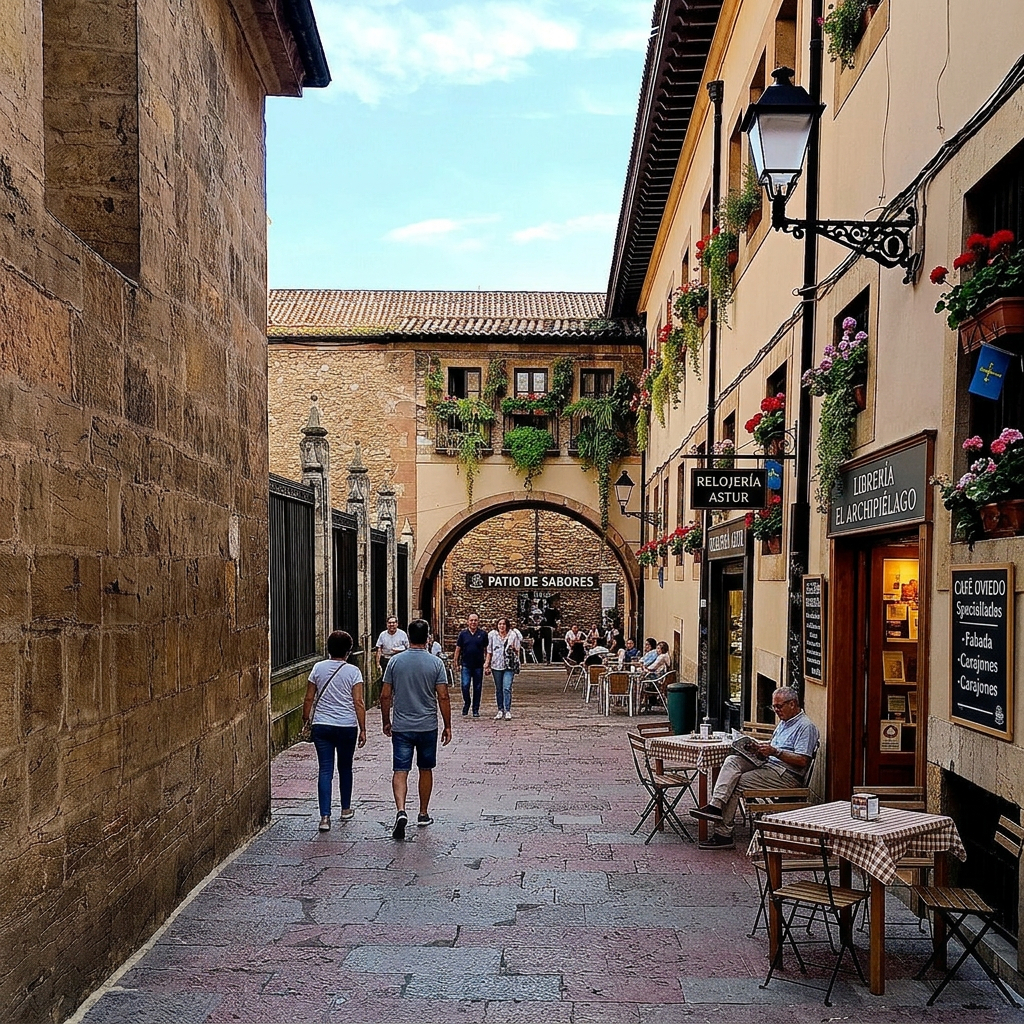 El Casco Histórico peatonal Oviedo
